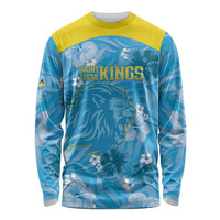 Custom Saint Lucia Kings Cricket Long Sleeve Shirt 2025 Go Beinspired Tropical Style - Wonder Print Shop