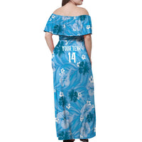 Custom Saint Lucia Kings Cricket Off Shoulder Maxi Dress 2025 Go Beinspired Tropical Style - Wonder Print Shop