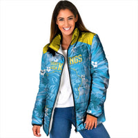 Custom Saint Lucia Kings Cricket Padded Jacket 2025 Go Beinspired Tropical Style - Wonder Print Shop