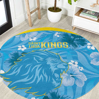 Saint Lucia Kings Cricket Round Carpet 2025 Go Beinspired Tropical Style - Wonder Print Shop
