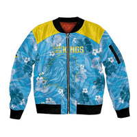 Custom Saint Lucia Kings Cricket Sleeve Zip Bomber Jacket 2025 Go Beinspired Tropical Style - Wonder Print Shop