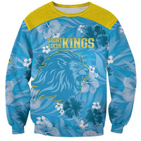 Custom Saint Lucia Kings Cricket Sweatshirt 2025 Go Beinspired Tropical Style - Wonder Print Shop