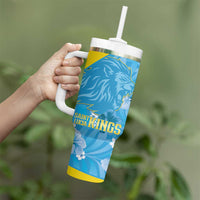 Custom Saint Lucia Kings Cricket Tumbler With Handle 2025 Go Beinspired Tropical Style - Wonder Print Shop