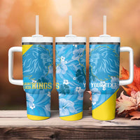 Custom Saint Lucia Kings Cricket Tumbler With Handle 2025 Go Beinspired Tropical Style - Wonder Print Shop