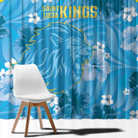 Saint Lucia Kings Cricket Window Curtain 2025 Go Beinspired Tropical Style - Wonder Print Shop