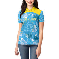 Custom Saint Lucia Kings Cricket Women Polo Shirt 2025 Go Beinspired Tropical Style - Wonder Print Shop
