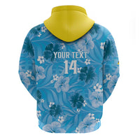 Custom Saint Lucia Kings Cricket Zip Hoodie 2025 Go Beinspired Tropical Style - Wonder Print Shop