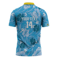 Custom Saint Lucia Kings Cricket Zipper Polo Shirt 2025 Go Beinspired Tropical Style - Wonder Print Shop