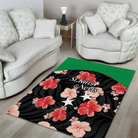 Saint Kitts and Nevis Cricket Area Rug 2025 Go Patriots Tropical Style - Wonder Print Shop