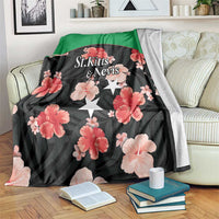 Saint Kitts and Nevis Cricket Blanket 2025 Go Patriots Tropical Style - Wonder Print Shop