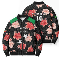 Custom Saint Kitts and Nevis Cricket Bomber Puffer Jacket 2025 Go Patriots Tropical Style - Wonder Print Shop