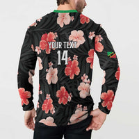 Custom Saint Kitts and Nevis Cricket Button Sweatshirt 2025 Go Patriots Tropical Style - Wonder Print Shop