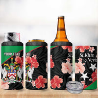Custom Saint Kitts and Nevis Cricket 4 in 1 Can Cooler Tumbler 2025 Go Patriots Tropical Style - Wonder Print Shop
