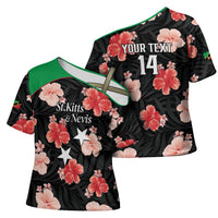 Custom Saint Kitts and Nevis Cricket Cross Shoulder Shirt 2025 Go Patriots Tropical Style - Wonder Print Shop