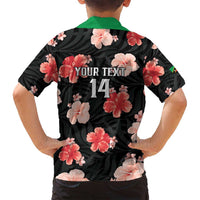 Custom Saint Kitts and Nevis Cricket Family Matching Long Sleeve Bodycon Dress and Hawaiian Shirt 2025 Go Patriots Tropical Style - Wonder Print Shop