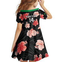 Custom Saint Kitts and Nevis Cricket Family Matching Off Shoulder Maxi Dress and Hawaiian Shirt 2025 Go Patriots Tropical Style - Wonder Print Shop