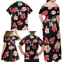 Custom Saint Kitts and Nevis Cricket Family Matching Off Shoulder Maxi Dress and Hawaiian Shirt 2025 Go Patriots Tropical Style - Wonder Print Shop