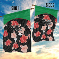 Saint Kitts and Nevis Cricket Garden Flag 2025 Go Patriots Tropical Style - Wonder Print Shop