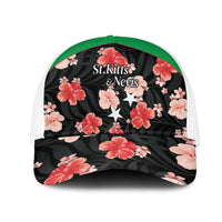 Saint Kitts and Nevis Cricket Mesh Trucker Cap 2025 Go Patriots Tropical Style - Wonder Print Shop