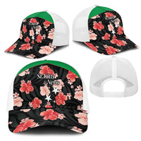 Saint Kitts and Nevis Cricket Mesh Trucker Cap 2025 Go Patriots Tropical Style - Wonder Print Shop