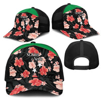 Saint Kitts and Nevis Cricket Mesh Trucker Cap 2025 Go Patriots Tropical Style - Wonder Print Shop