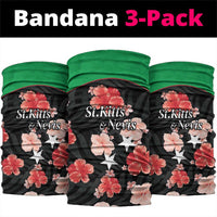 Saint Kitts and Nevis Cricket Neck Gaiter 2025 Go Patriots Tropical Style - Wonder Print Shop