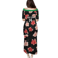 Custom Saint Kitts and Nevis Cricket Puletasi 2025 Go Patriots Tropical Style - Wonder Print Shop