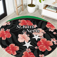 Saint Kitts and Nevis Cricket Round Carpet 2025 Go Patriots Tropical Style - Wonder Print Shop