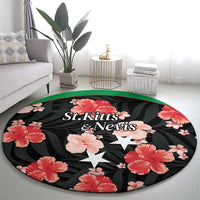 Saint Kitts and Nevis Cricket Round Carpet 2025 Go Patriots Tropical Style - Wonder Print Shop
