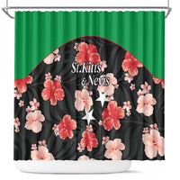 Saint Kitts and Nevis Cricket Shower Curtain 2025 Go Patriots Tropical Style - Wonder Print Shop