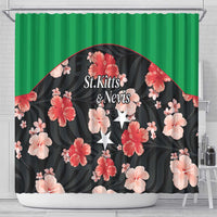 Saint Kitts and Nevis Cricket Shower Curtain 2025 Go Patriots Tropical Style - Wonder Print Shop