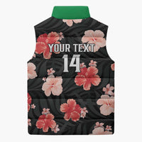 Custom Saint Kitts and Nevis Cricket Sleeveless Puffer Jacket 2025 Go Patriots Tropical Style - Wonder Print Shop