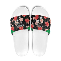 Saint Kitts and Nevis Cricket Slide Sandals 2025 Go Patriots Tropical Style - Wonder Print Shop