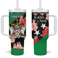 Custom Saint Kitts and Nevis Cricket Tumbler With Handle 2025 Go Patriots Tropical Style - Wonder Print Shop