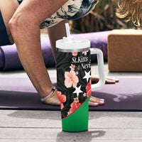 Custom Saint Kitts and Nevis Cricket Tumbler With Handle 2025 Go Patriots Tropical Style - Wonder Print Shop