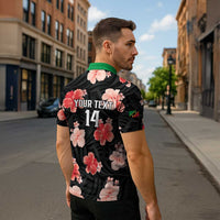 Custom Saint Kitts and Nevis Cricket Zipper Polo Shirt 2025 Go Patriots Tropical Style - Wonder Print Shop