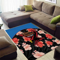 Antigua and Barbuda Cricket Area Rug 2025 Go Falcons Tropical Style - Wonder Print Shop