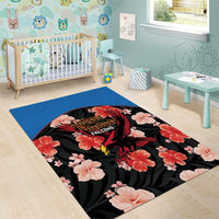 Antigua and Barbuda Cricket Area Rug 2025 Go Falcons Tropical Style - Wonder Print Shop