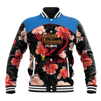 Custom Antigua and Barbuda Cricket Baseball Jacket 2025 Go Falcons Tropical Style - Wonder Print Shop