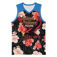 Custom Antigua and Barbuda Cricket Basketball Jersey 2025 Go Falcons Tropical Style - Wonder Print Shop