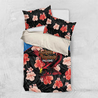 Antigua and Barbuda Cricket Bedding Set 2025 Go Falcons Tropical Style - Wonder Print Shop