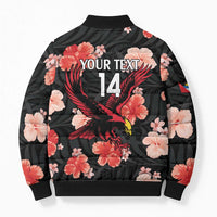 Custom Antigua and Barbuda Cricket Bomber Puffer Jacket 2025 Go Falcons Tropical Style - Wonder Print Shop