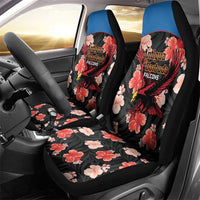 Antigua and Barbuda Cricket Car Seat Cover 2025 Go Falcons Tropical Style - Wonder Print Shop