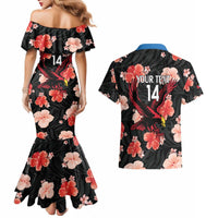 Custom Antigua and Barbuda Cricket Couples Matching Mermaid Dress and Hawaiian Shirt 2025 Go Falcons Tropical Style - Wonder Print Shop