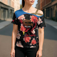 Custom Antigua and Barbuda Cricket Cross Shoulder Shirt 2025 Go Falcons Tropical Style - Wonder Print Shop