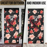 Antigua and Barbuda Cricket Door Cover 2025 Go Falcons Tropical Style - Wonder Print Shop