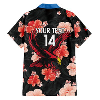 Custom Antigua and Barbuda Cricket Family Matching Long Sleeve Bodycon Dress and Hawaiian Shirt 2025 Go Falcons Tropical Style - Wonder Print Shop