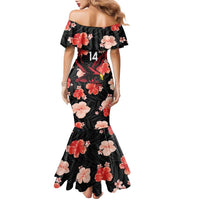 Custom Antigua and Barbuda Cricket Family Matching Mermaid Dress and Hawaiian Shirt 2025 Go Falcons Tropical Style - Wonder Print Shop