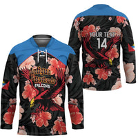 Custom Antigua and Barbuda Cricket Hockey Jersey 2025 Go Falcons Tropical Style - Wonder Print Shop