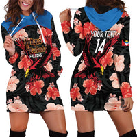 Custom Antigua and Barbuda Cricket Hoodie Dress 2025 Go Falcons Tropical Style - Wonder Print Shop